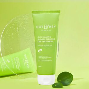 Dot and Key Cica Calming Blemish Clearing Gel Face Wash for Oily & Acne Prone Skin